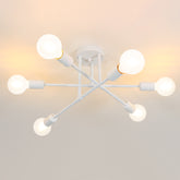 Plafonnier LED Moderne, Rétro Lustre Lampe Suspension Vintage 6 Lumières E27 Base